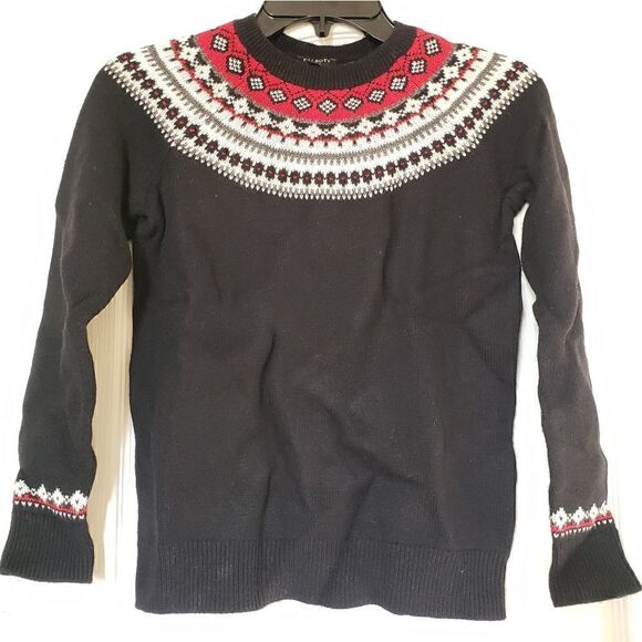 Talbots Fair Isle  chunky knit sweater P - Picture 1 of 4
